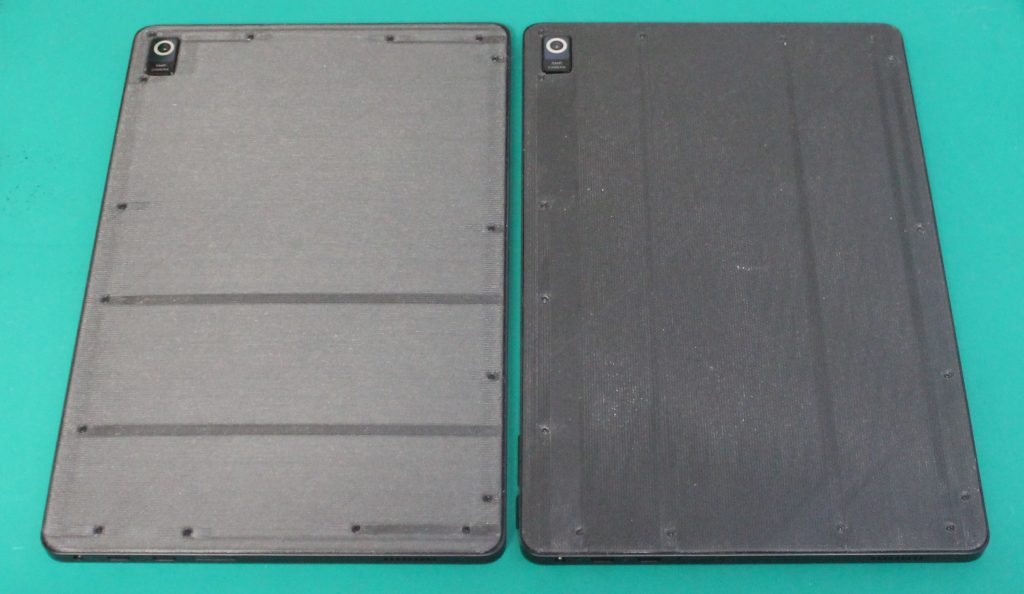 Photo of two Librem 11s with installed modular backs