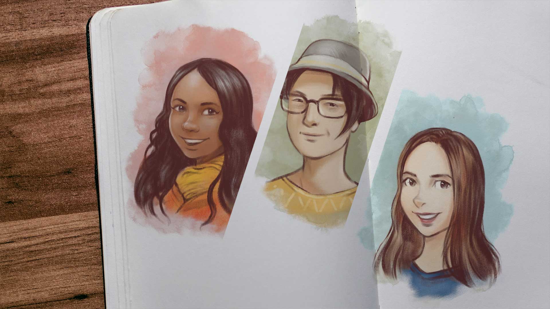 Personas sketchbook